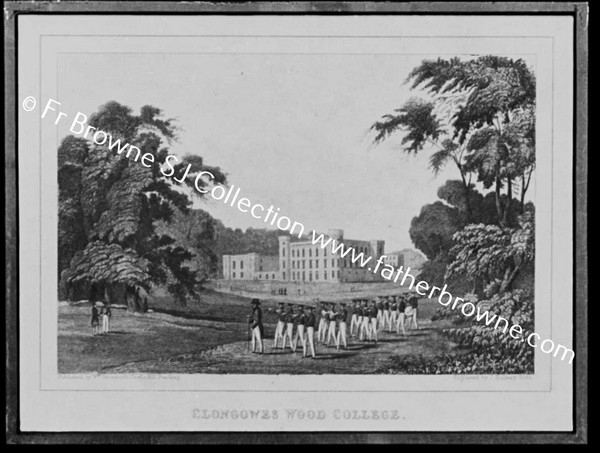 CLONGOWES WOOD COLLEGE  OLD PRINT